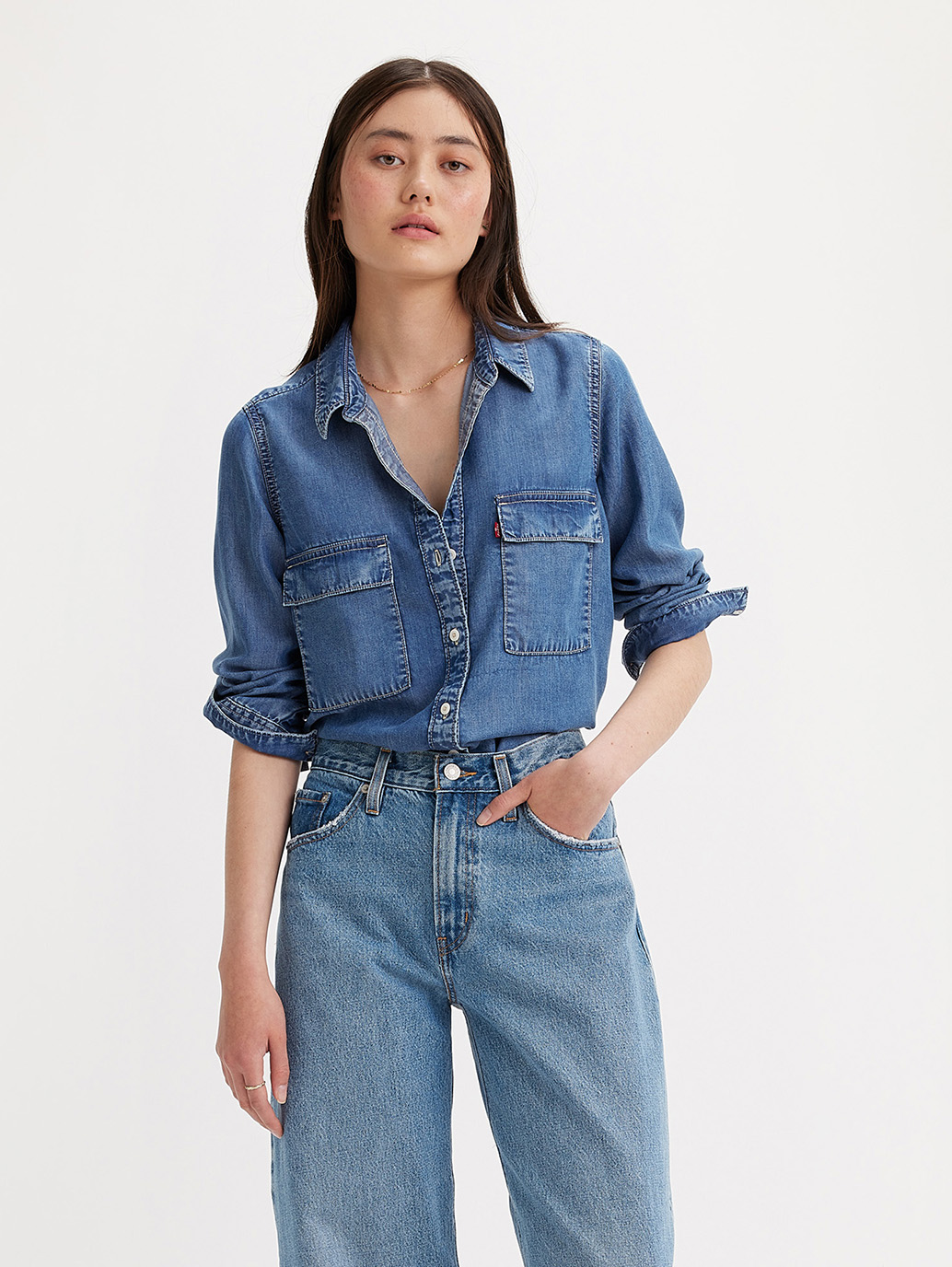 Levi's utility deals mom overall